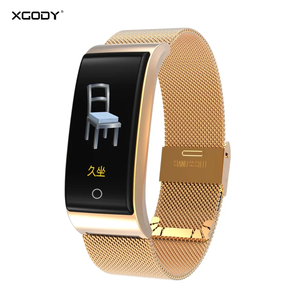 

XGODY F4 Bluetooth Smart Bracelet Hear Rate Monitor IP67 Smart Band Women Men Sport Fitness Tracker Pedometer for Andriod IOS