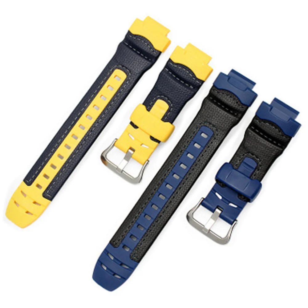 

New Very Cool For G-314RL-1A/G-315/G-354 Silicone And Nylon Rubber outdoor sports waterproof watch band Watch Accessories