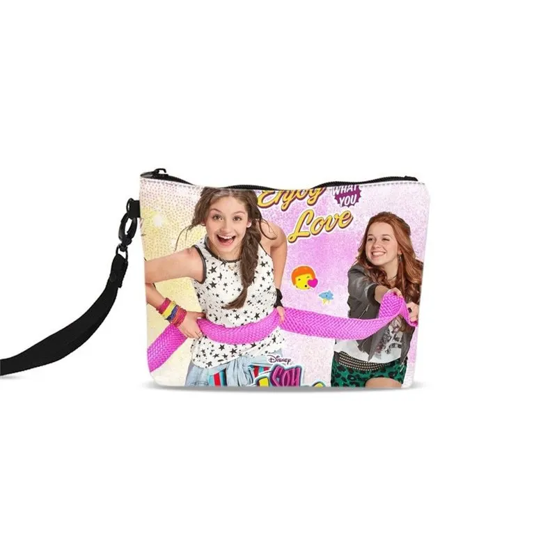 

Canvas Makeup Bag For Women Fashion Cute Girl Soy Luna Pattern Cosmetic Bags Toiletry Case Clutch Bags Handbags Sac Main Femme