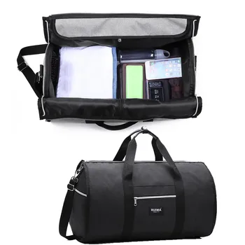 

2 in 1 Garment Bag Mens Women Travel Bag Waterproof Travel Shoulder Bag Large Luggage Duffel Totes Carry On Leisure Hand Bag #40