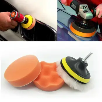 

New Arrival Car Polisher Pad Buffer Gross Polish Polishing Kit Set Drill Adapter se28