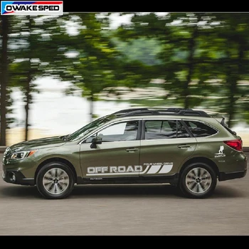 

Car Stickers Door Side Decor Sticker 4-Wheel Drive OFF ROAD Auto Body Vinyl Decal For Subaru Outback Forester TRIBECA