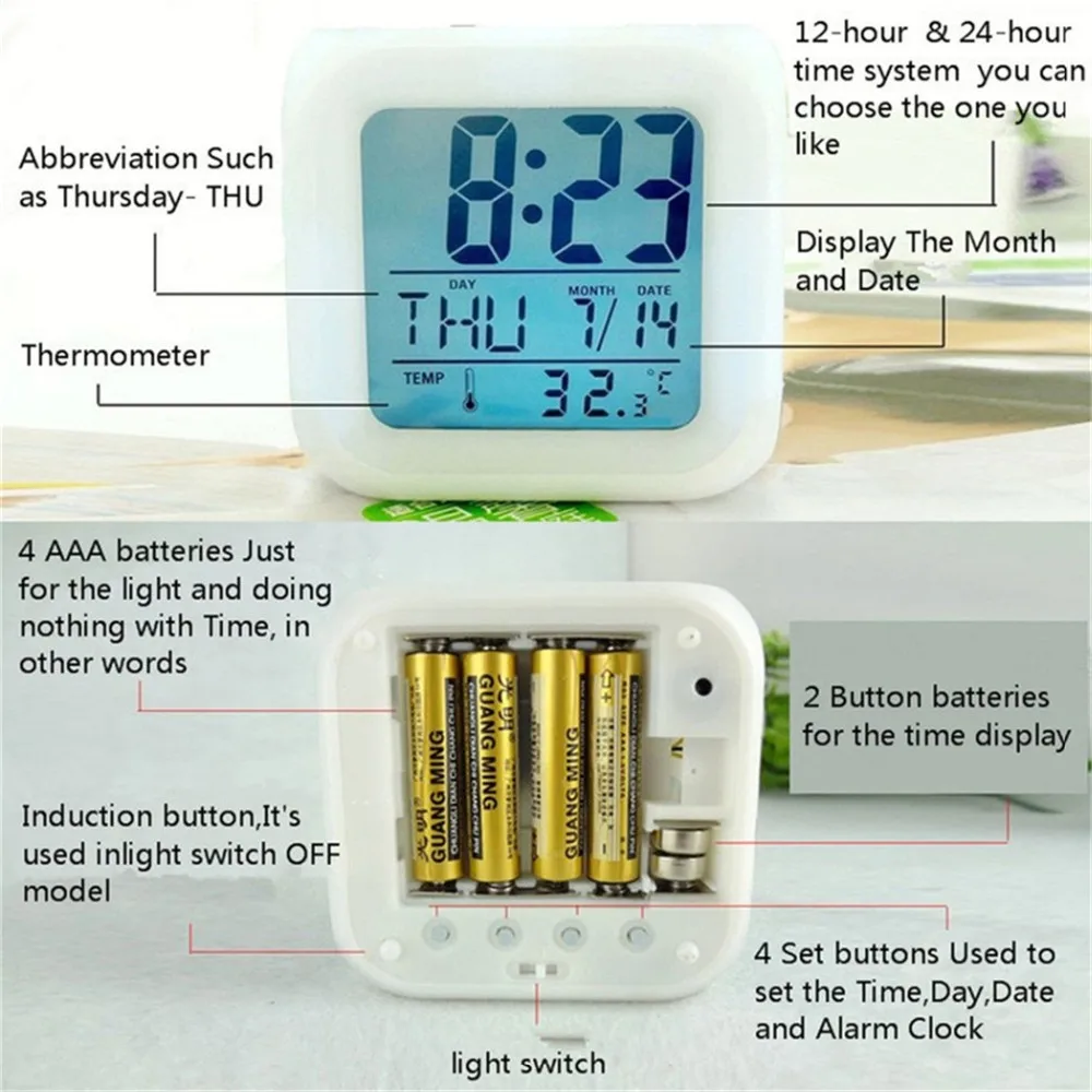 0-4 Table Lel Alarm Clock
