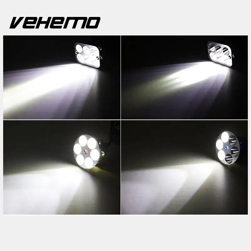 

Vehemo Motorcycle Motorcycle Headlights Front Lamp Accessories LED Headlight Universal High Power Fog Light
