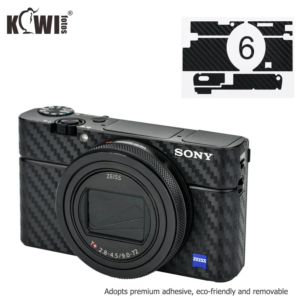 Kiwifotos Anti Scratch Camera Body Cover Carbon Fiber Film Skin For