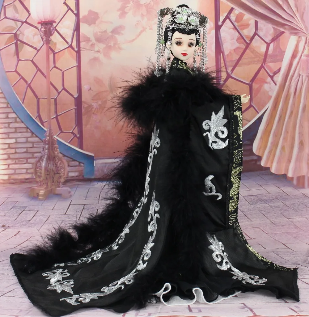 Fortune days bjd кукла Восток ШАРМ Китайский стиль черный элегантный наряд стенд коробка 35 см головной убор сувенир игрушка подарок