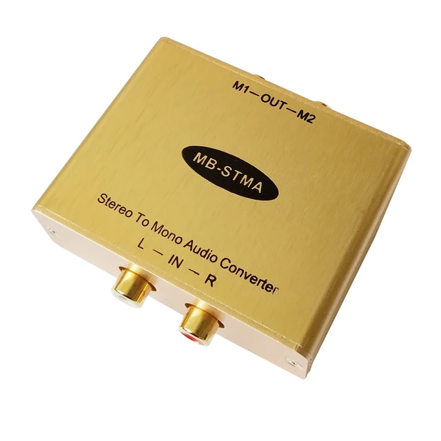 Stereo to Mono Audio converter with isolation output Stereo/Mono adapter Hi Fi Audio Mixerin Stereo to Mono Audio converter with isolation output Stereo/Mono adapter Hi Fi Audio Mixerin