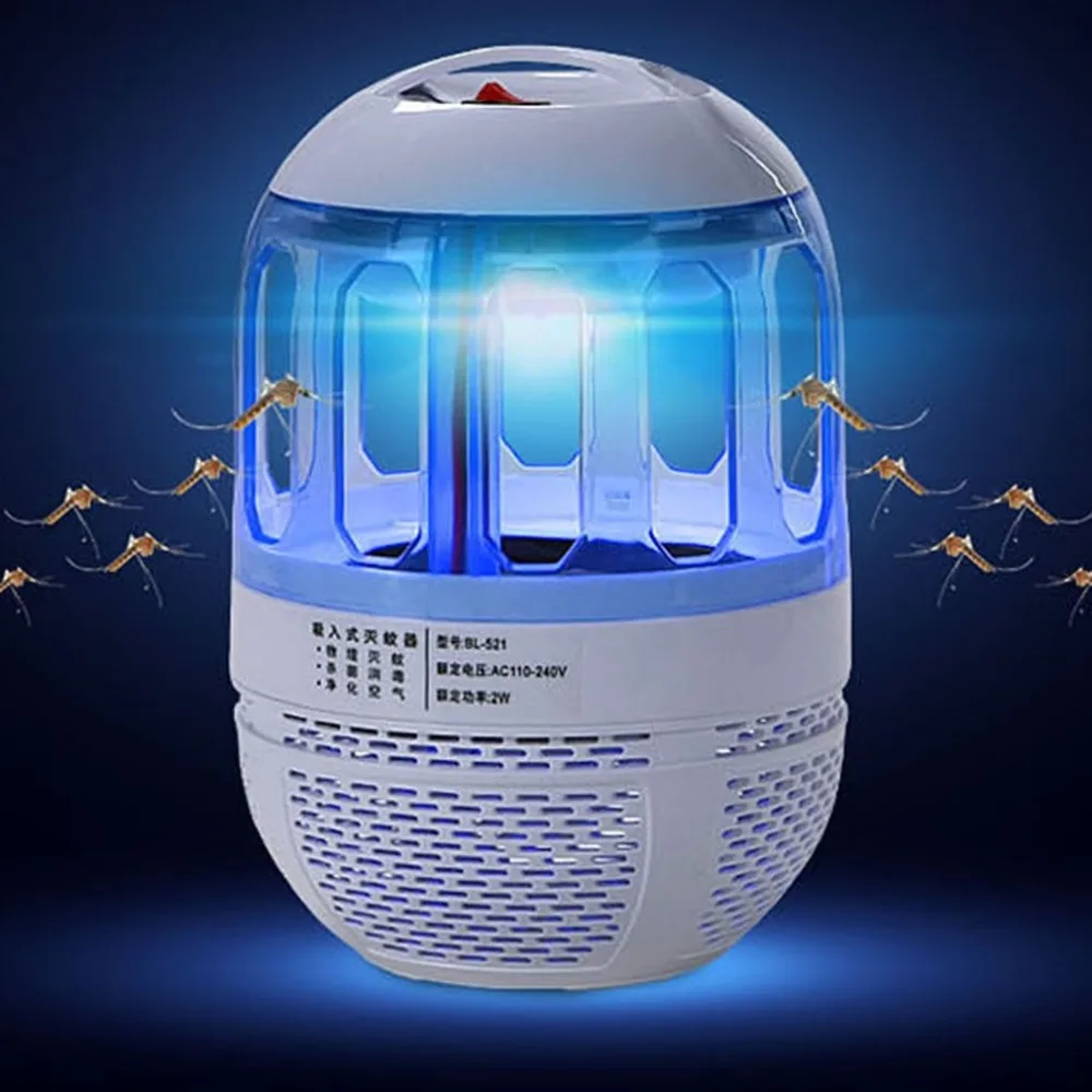 Ultra Quiet Electronic Mosquito Killer Photocatalyst Light Bug Insect