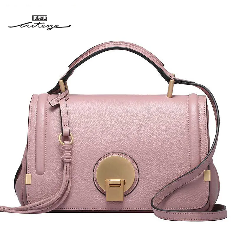 

TU-TENG Fashion Hot Sale High Quality Handbag Women Genuine Leather Handbags Ladies Women Sweet Style Handled Crossbody G78470