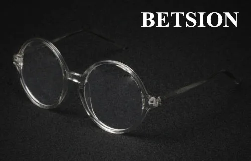 BETSION винтажные 50 мм оправы для очков ретро круглые очки прозрачные очки с полным ободом