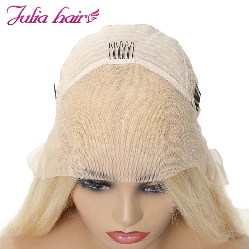 Ali Julia 13 × 4 13 × 6 #613 светлые прозрачные кружевные передние парики бразильские волнистые человеческие волосы парик 150% плотность с волосами