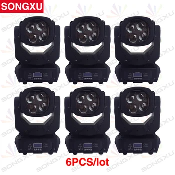 

SONGXU 6pcs/lot 4x25W LED Beam Moving Head Light Colorful Super Beam Light/SX-MH0425
