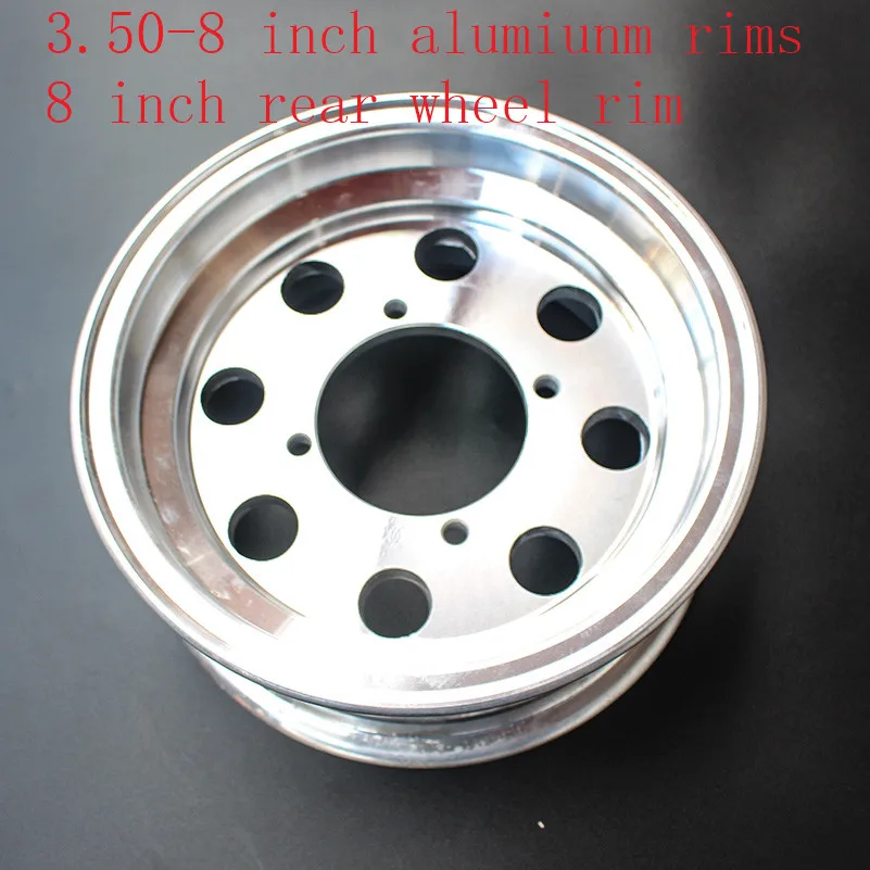 

Size 3.50-8'' rear rims Monkey Bike Small Motorcycle Wheel Modified 8 Inch Electroplated hub Adaptable 130/50-8 tire tyre
