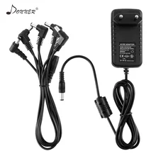 Donner DPA-1 педаль эффектов Питание адаптер Кабели гитара 9 В DC отрицательный 1A 5 способ маргаритки цепи аксессуары