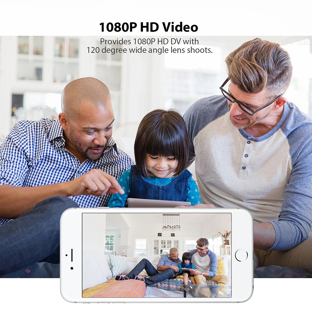 Andoer G1 супер мини камера Wi Fi Full HD Карманная 1080P портативная экшн с широким углом