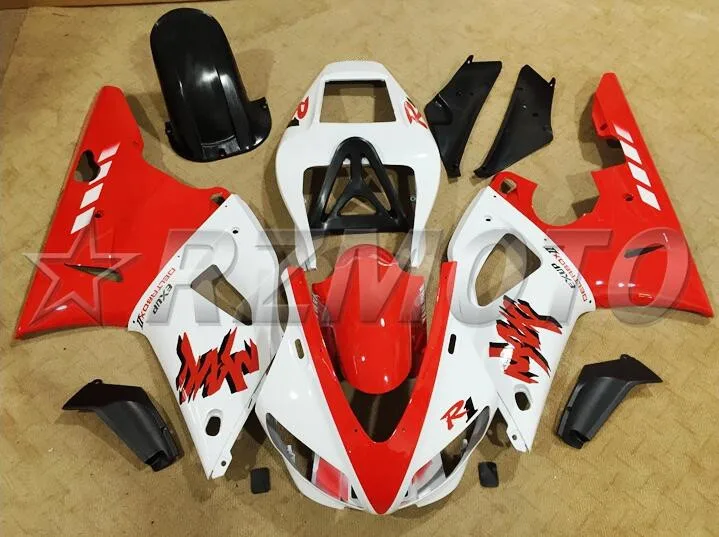 

New ABS Full fairings Kit Fit for Yamaha YZF-R1 YZF1000 R1 1998 1999 98 99 fairing set bodywork red white color