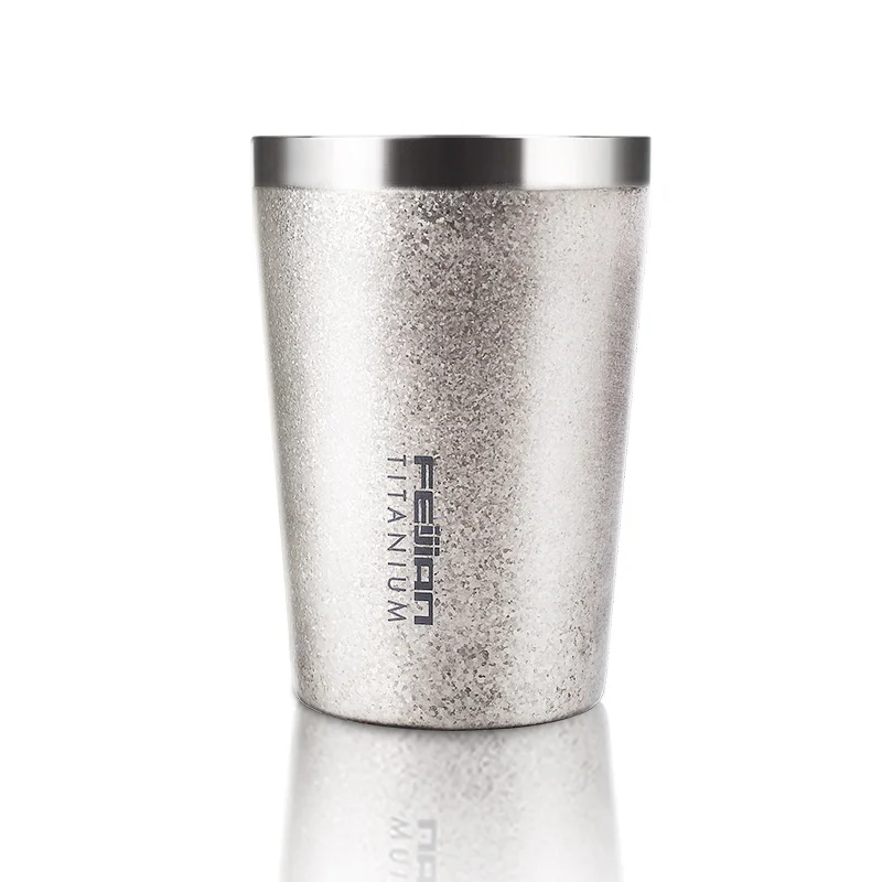 Feijian креативный чистый титан Вакуумная чашка термос дизайн интеллектуальная награда роскошный подарок для любимого мы поддерживаем настройки - Цвет: 400ml uninsulated