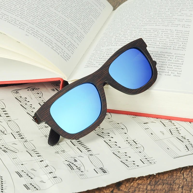 Simple Style Bamboo Sunglasses Women bobobird (11)