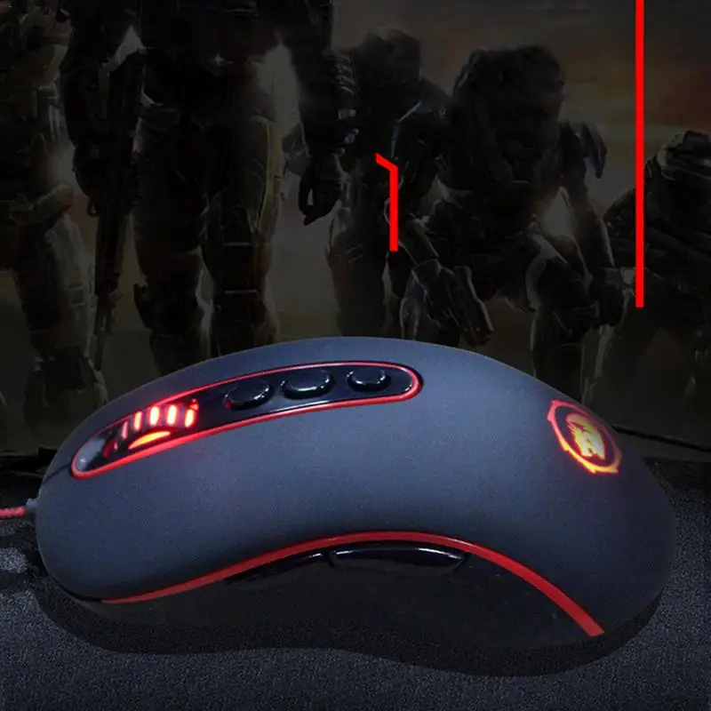 

Professional Wired Gaming Mouse 9 Button 4000DPI Rat LED Optical USB Computer Mouse Game Player Mouse Office Mouse