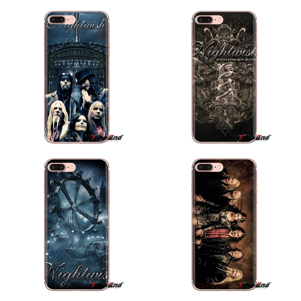 Silicone Phone Bag Case For iPod Touch Apple iPhone 4 4S 5 5S SE 5C 6 6S 7 8 X XR XS Plus MAX Nightwish Theater metal Music Band |