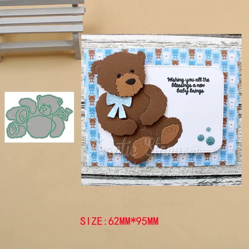 

Teddy Bear body set Metal Cutting Dies Craft Album Dies Scrapbooking New 2019 Dies Embossing Stencils Paper Card Making