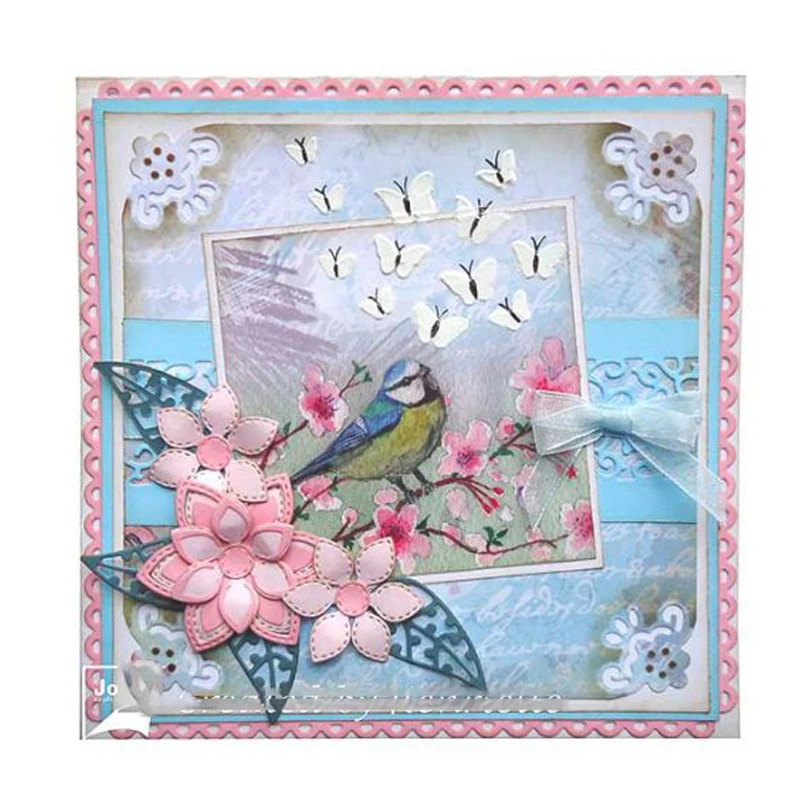 

JC Metal Cutting Dies for Scrapbooking Die Cut Flower Leaves Stencil Embossing Folder Paper Cards Making Handmade Album Craft