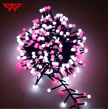 

3 Meters 400 LED Warm White + White Firecrackers String Lights Milky Bulbs Fairy Lights For Room Courtyard Christmas Decoration