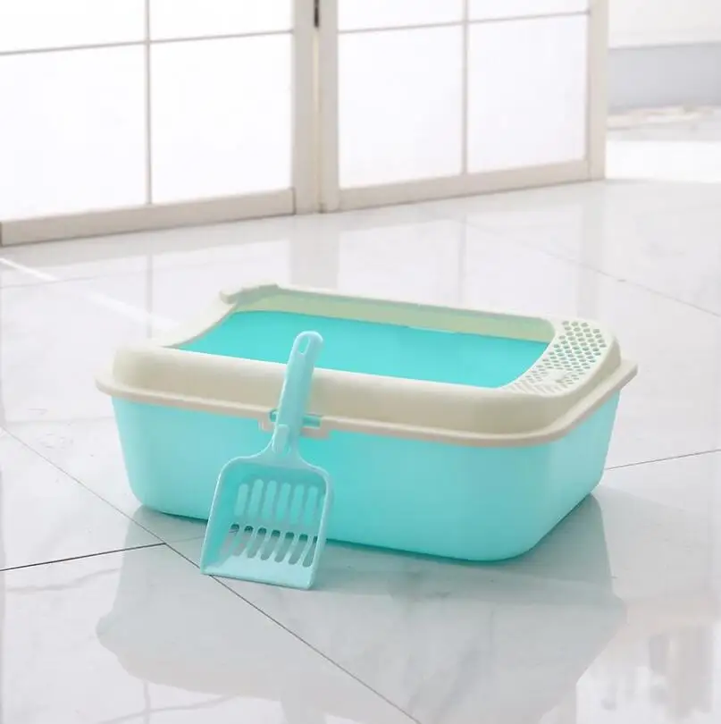 HIPET Pet Dog Cat Litter Box Toilet Bedpan Semi-closed Anti-Splash Puppy Teddy Indoor Toilet Supplys For Dogs Cats Litter Tray