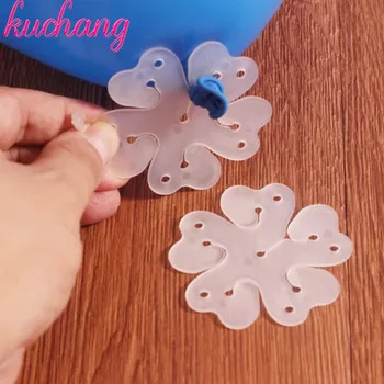 

5pcs Plastic Balloon Clips Foam Glue Dot Wedding Birthday Party Decoration Kids Balloon Stand Clips Globos Accessories New Year