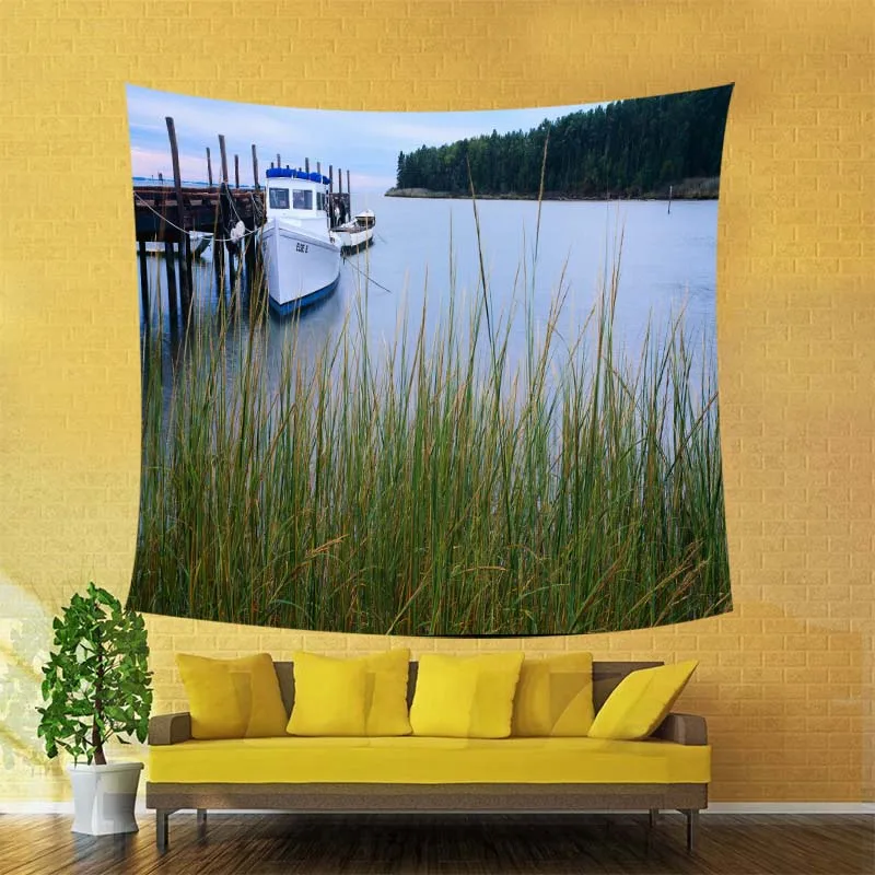 New Landscape Wall Hanging Decorative Tapestry Nature Waterfall