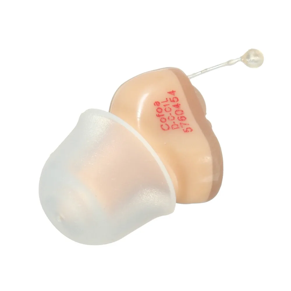 Cofoe a Pair Mini invisible CIC Hearing Aid Enhancer Portable Digital Hearing Aid deaf In The Ear Sound Amplifier Ear Care Tools