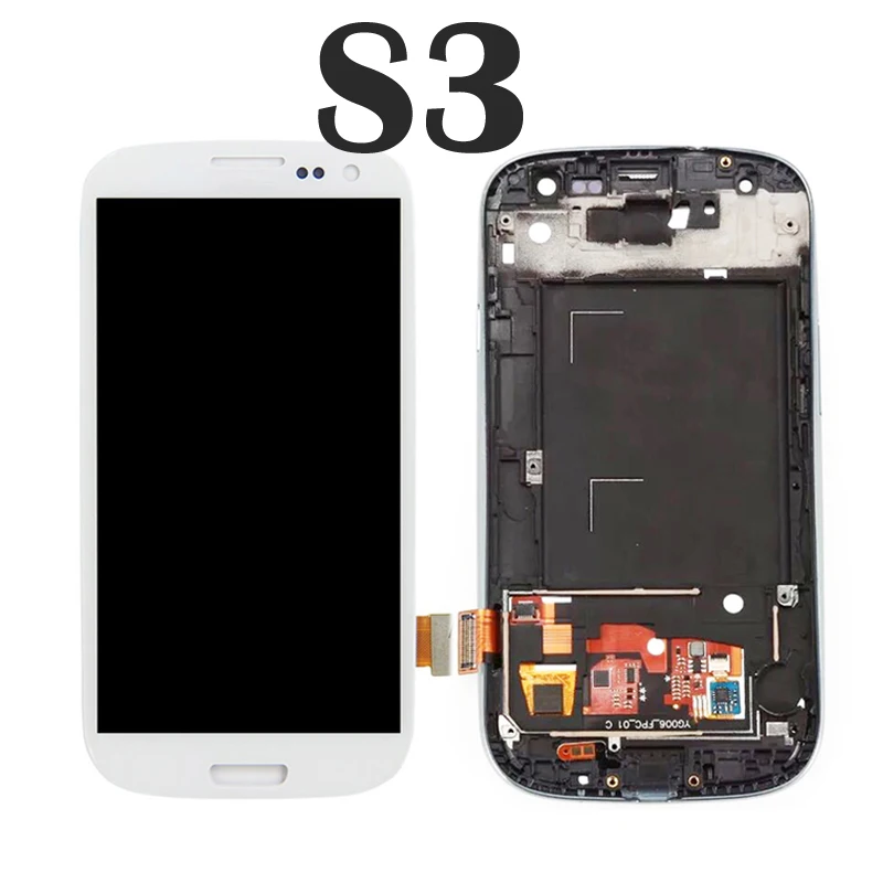 

100% tested Super AMOLED 4.8' For Samsung S3 LCD Display For Samsung i9301 LCD Screen Touch Digitizer Assembly