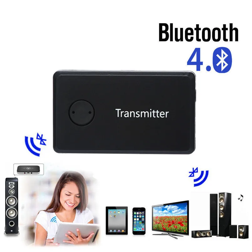 Wireless Bluetooth 4.0 Audio Transmitter Splitter Receiver Multi-point Music Adapter USB Charging With 3.5mm Audio Cable 30NT29 (4)