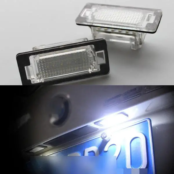Error free Pair 24 LED License Plate Lights for BMW E39 E60 E70 E82 E90