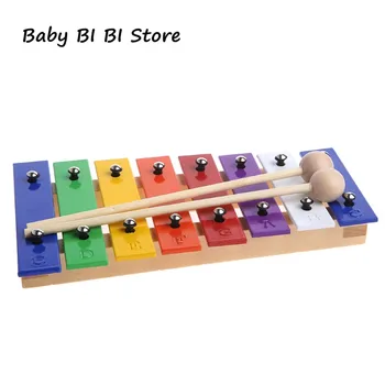 

8 Notes Wooden Children Kid Xylophone Glockenspiel Musical Instrument Music Toy