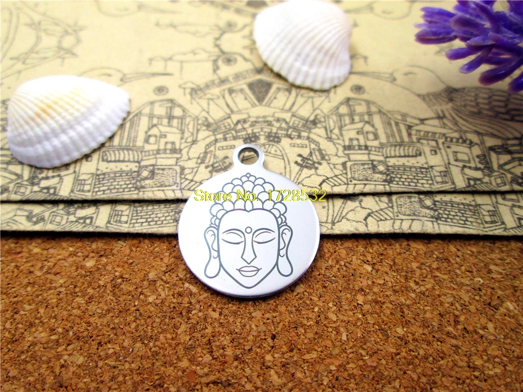 

20pcs--stainless steel charms "Buddha" 5 style for choosing DIY Charms Pendants