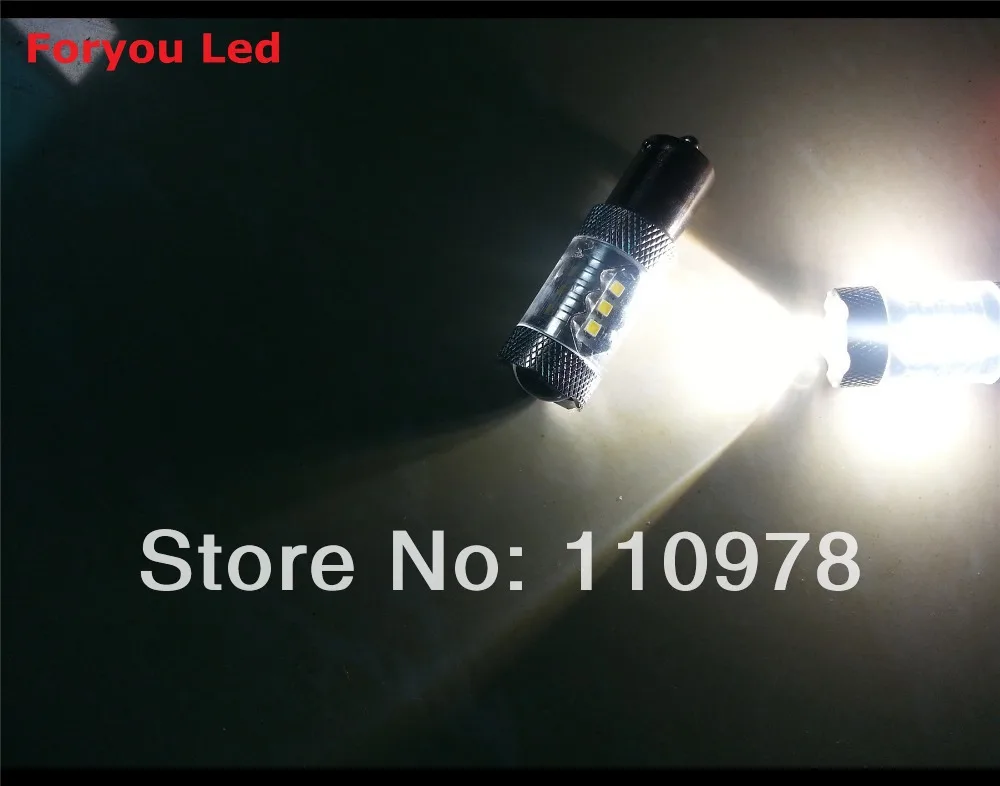 Free Shipping 4x1156 BA15S 7506 BAU15S PY21W White/Amber LED Samsung 2323 Chip Backup Reverse Light Lamp Projector Lens 15W | Автомобили и