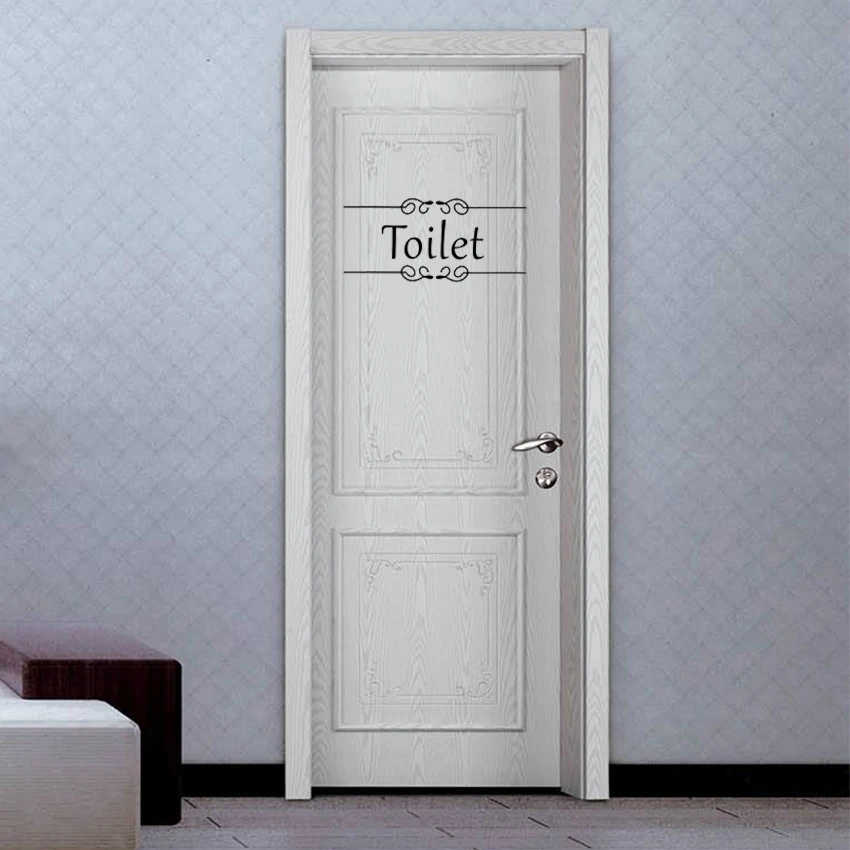 1PC Creative Bathroom Toilet Decor Door Sticker Wall Sticker Vinyl Decal PVC Vintage Decoration Sticker 1PC Creative Bathroom Toilet Decor Door Sticker Wall Sticker Vinyl Decal PVC Vintage Decoration Sticker
