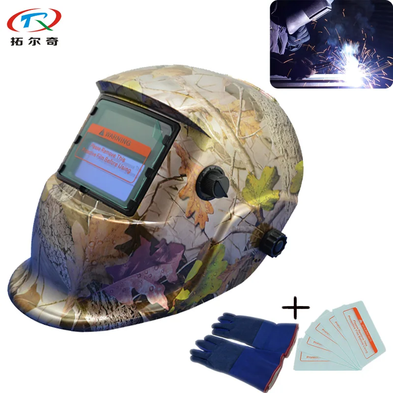 

Maple Leaf Sticker Tig Welding Helmet Electric Mask Glove Protector Mascara Welder Equipment Tool Accessory Cap TRQ-HD04-2200DE