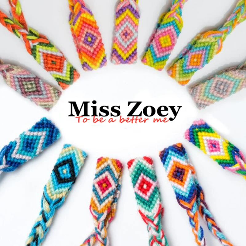

ABL060(10), 1cm Handmade Nepal Boho Stripes And Checks Cotton Rope Ethnic Hand Weave Braided Bracelets for Women Jewelry pulse