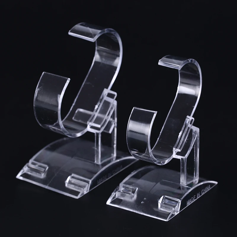 Clear Acrylic Watch Display Holder Stand Rack Tool Clear Plastic Wrist Watch Display Rack Holder Show Case Stand Tool