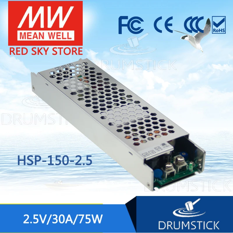 

MEAN WELL HSP-150-2.5 2.5V 30A meanwell HSP-150 2.5V 75W Single Output with PFC Function Power Supply [Real6]