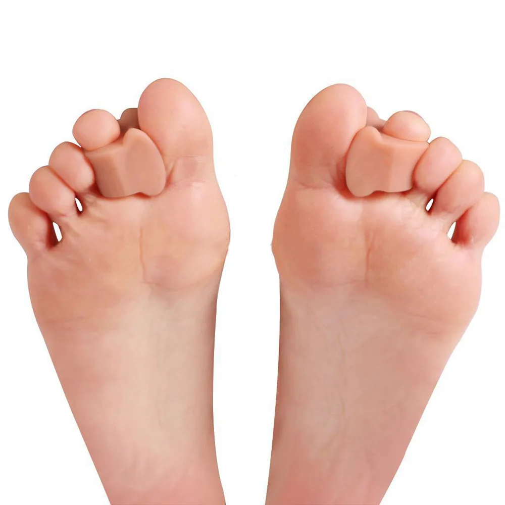 2pcs Silicone Gel Bunion Toe Corrector Orthotic Straightener Separator Foot Care Corrector Tools Daily Toe Bone Orthotics