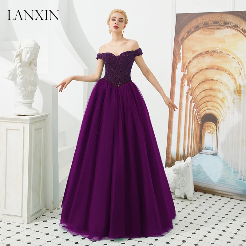 Новые зеленые Длинные Выпускные платья Robe de Soiree с открытыми плечами Beadings корсет длиной до пола Тюль женское вечернее платье abendkleider