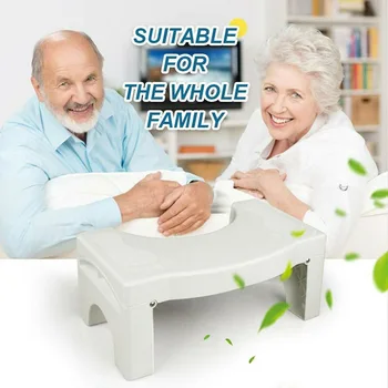 

Multi-Function Folding Toilet Stool Bathroom Potty Toilet Squat Proper Posture Portable Step for Home Bathroom Drop Shipping