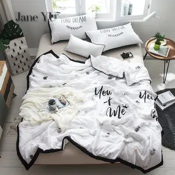 

JaneYU Skin Wash Cotton Summer Quilt, Double Single Quilt Three Sets Of Air Conditioner Four Sets Of Summer Quilt