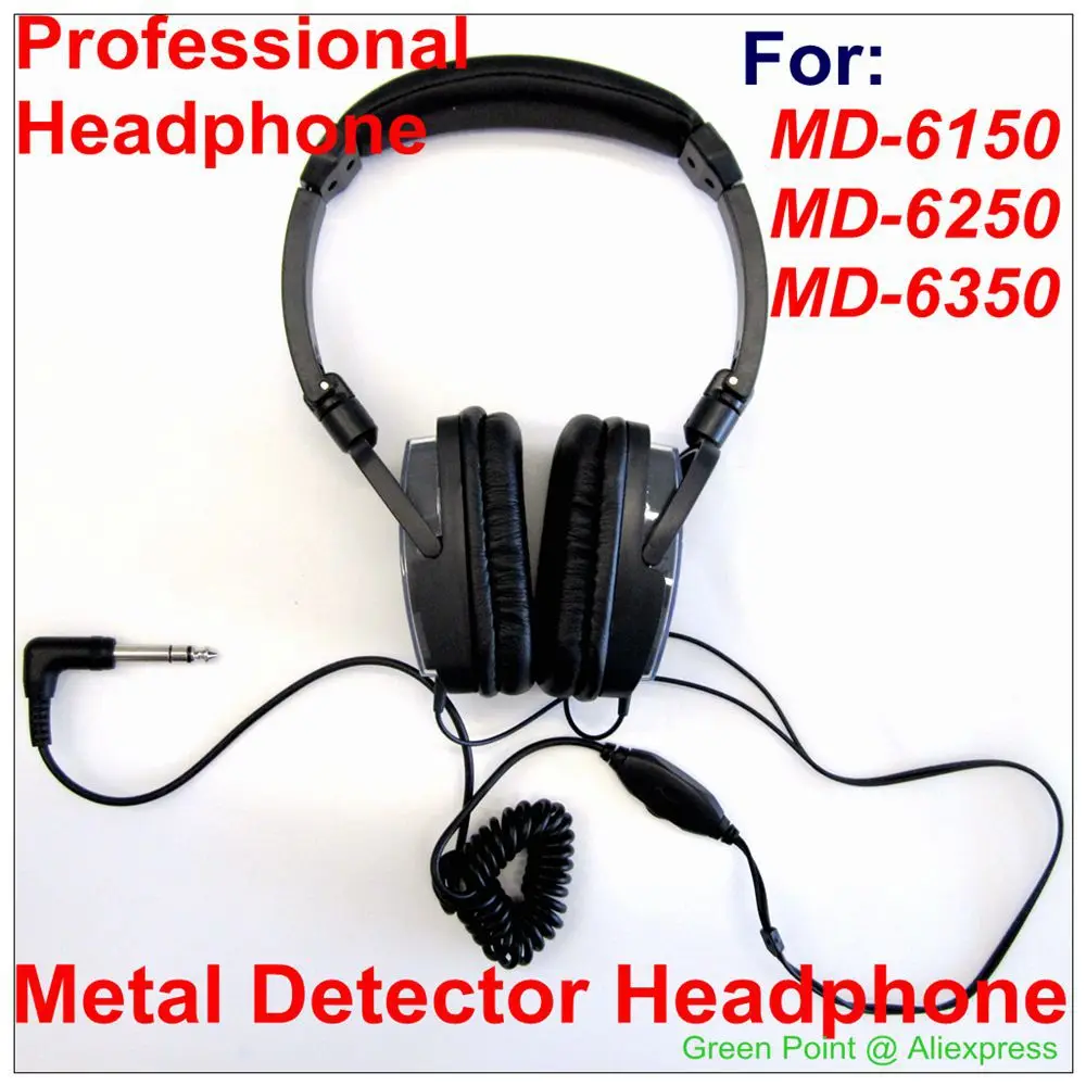 

Professional Metal Detector Headphone For MD-6150 MD-6250 MD-6350 Metal Detector Earphone Clear Sound Easy Stow Headphone