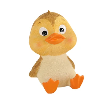 

Cartoon Cute Duckling Piggy Bank Creative Resin Crafts Money Box Children'S Birthday Gifts Coin Box Home Decoration Accessories