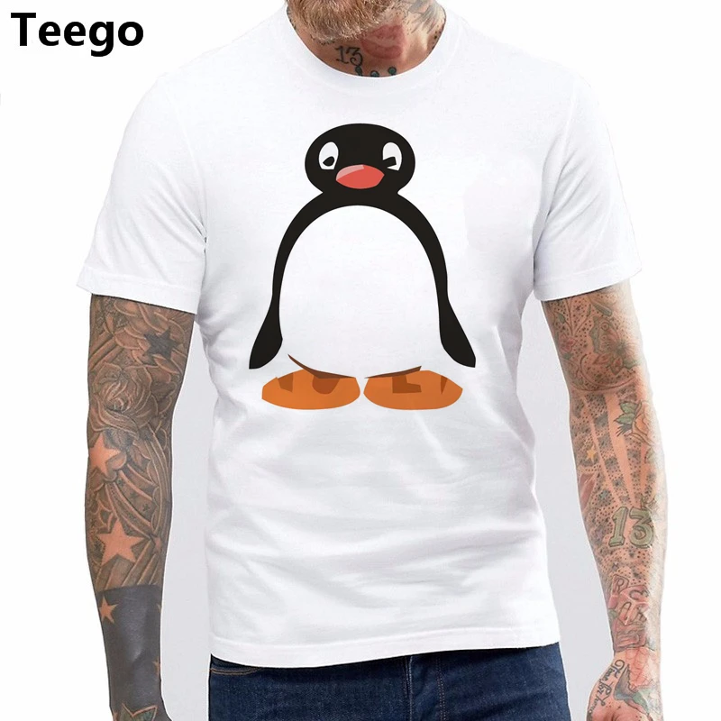 

Free shipping PINGU T-SHIRT ALL SIZES # White
