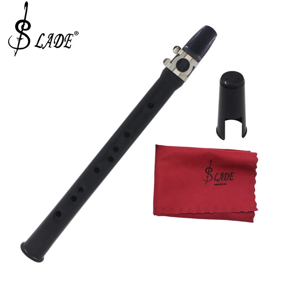 

SLADE Saxophone 8-Hole Alto Mini Sax Falling Tune E Tone Adjustable ABS Resin Pocket Saxophone Case for Musical Wind Instruments